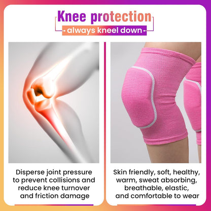 Volleyball Knee Pads,Knee Pads for Women,Men,Kids,Girls,Knee Brace for Basketball Volleyball Football Dance Yoga Tennis Running Cycling Workout Climbing (Black, Medium)