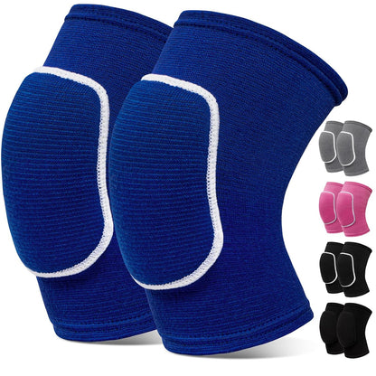 Volleyball Knee Pads,Knee Pads for Women,Men,Kids,Girls,Knee Brace for Basketball Volleyball Football Dance Yoga Tennis Running Cycling Workout Climbing (Black, Medium)