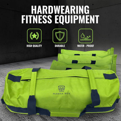 Sandbags for Working Out - 50 to 90 lbs - Adjustable Heavy Duty Equipment for Weight Training - 1 Outer, 3 Inner Sandbags - Portable Tough Workout - Non Slam