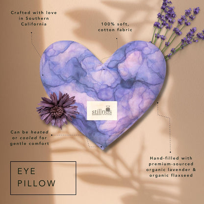Weighted Heart Eye Pillow & Eye Mask Sunday Gingham Gift for Women