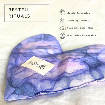 Weighted Heart Eye Pillow & Eye Mask Sunday Gingham Gift for Women