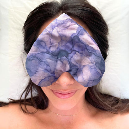 Weighted Heart Eye Pillow & Eye Mask Sunday Gingham Gift for Women