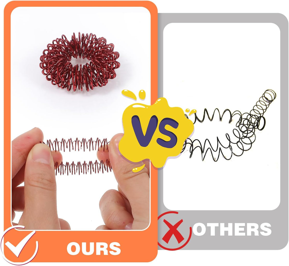 20 Pcs Acupressure Rings, Finger Massager Set Spiky Sensory Rings for Fingers Stress Relief Fidget Sensory Massager for Teens Adults