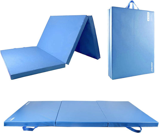 RitFit Upgraded Folding Exercise Mat, 2 Inch Thick Gymnastics Mat