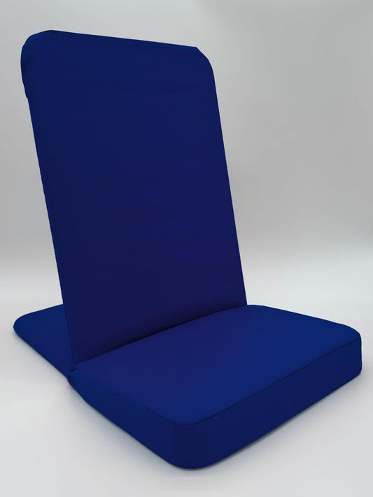 Original BackJack-Made in THE USA- Royal Cotton Fabric Lightweight Floor Seating Chair for Gaming, Families, Parents, Daycare, Back Support, Reading, Yoga, Meditation, Dorm, School