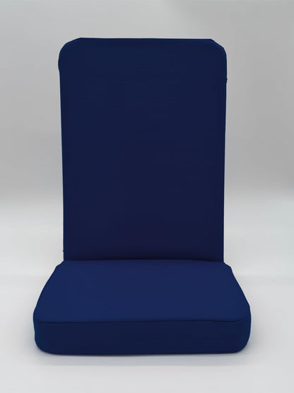 Original BackJack-Made in THE USA- Royal Cotton Fabric Lightweight Floor Seating Chair for Gaming, Families, Parents, Daycare, Back Support, Reading, Yoga, Meditation, Dorm, School