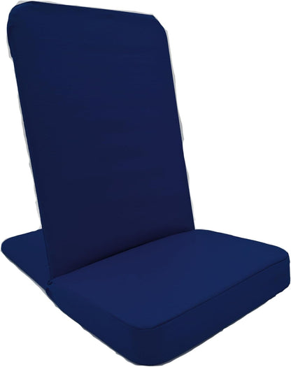 Original BackJack-Made in THE USA- Royal Cotton Fabric Lightweight Floor Seating Chair for Gaming, Families, Parents, Daycare, Back Support, Reading, Yoga, Meditation, Dorm, School