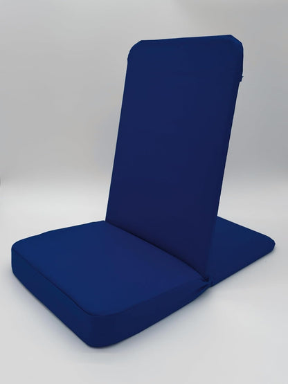 Original BackJack-Made in THE USA- Royal Cotton Fabric Lightweight Floor Seating Chair for Gaming, Families, Parents, Daycare, Back Support, Reading, Yoga, Meditation, Dorm, School