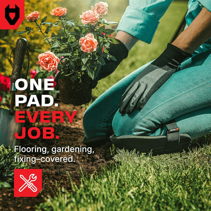 Gardening Knee Pads for Women and Men – Waterproof Foam Padding in a Lightweight Yet Durable Design; Easy to Wear with Adjustable Elastic Hook-and-Loop Straps – Ideal for the Garden and Yard Work