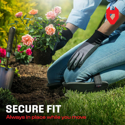 Gardening Knee Pads for Women and Men – Waterproof Foam Padding in a Lightweight Yet Durable Design; Easy to Wear with Adjustable Elastic Hook-and-Loop Straps – Ideal for the Garden and Yard Work