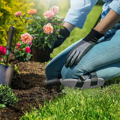 Gardening Knee Pads for Women and Men – Waterproof Foam Padding in a Lightweight Yet Durable Design; Easy to Wear with Adjustable Elastic Hook-and-Loop Straps – Ideal for the Garden and Yard Work