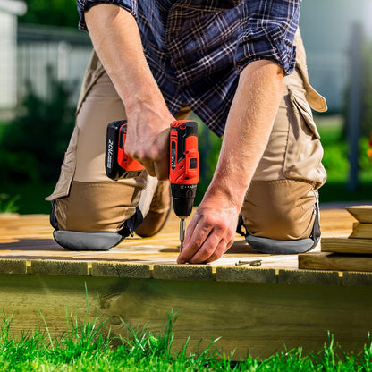 Gardening Knee Pads for Women and Men – Waterproof Foam Padding in a Lightweight Yet Durable Design; Easy to Wear with Adjustable Elastic Hook-and-Loop Straps – Ideal for the Garden and Yard Work