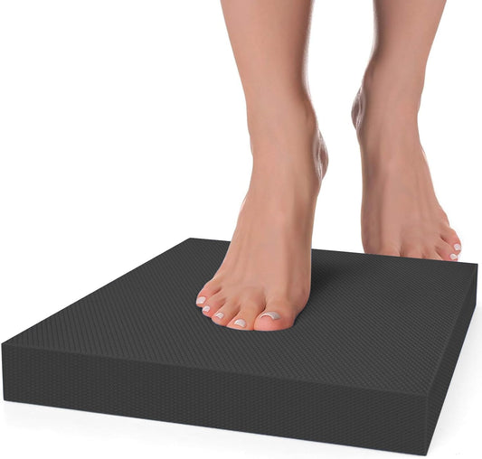 Balance Pad- Foam Balance Pad for Workout, Non-Slip & Water-Resistant Stability Trainer Mat, Soft TPE Exercise Foam Mat for Rehabilitation Stability,Physical Therapy,Fitness,Yoga (15.7" * 13" * 2")