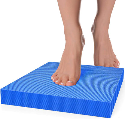 Balance Pad- Foam Balance Pad for Workout, Non-Slip & Water-Resistant Stability Trainer Mat, Soft TPE Exercise Foam Mat for Rehabilitation Stability,Physical Therapy,Fitness,Yoga (15.7" * 13" * 2")