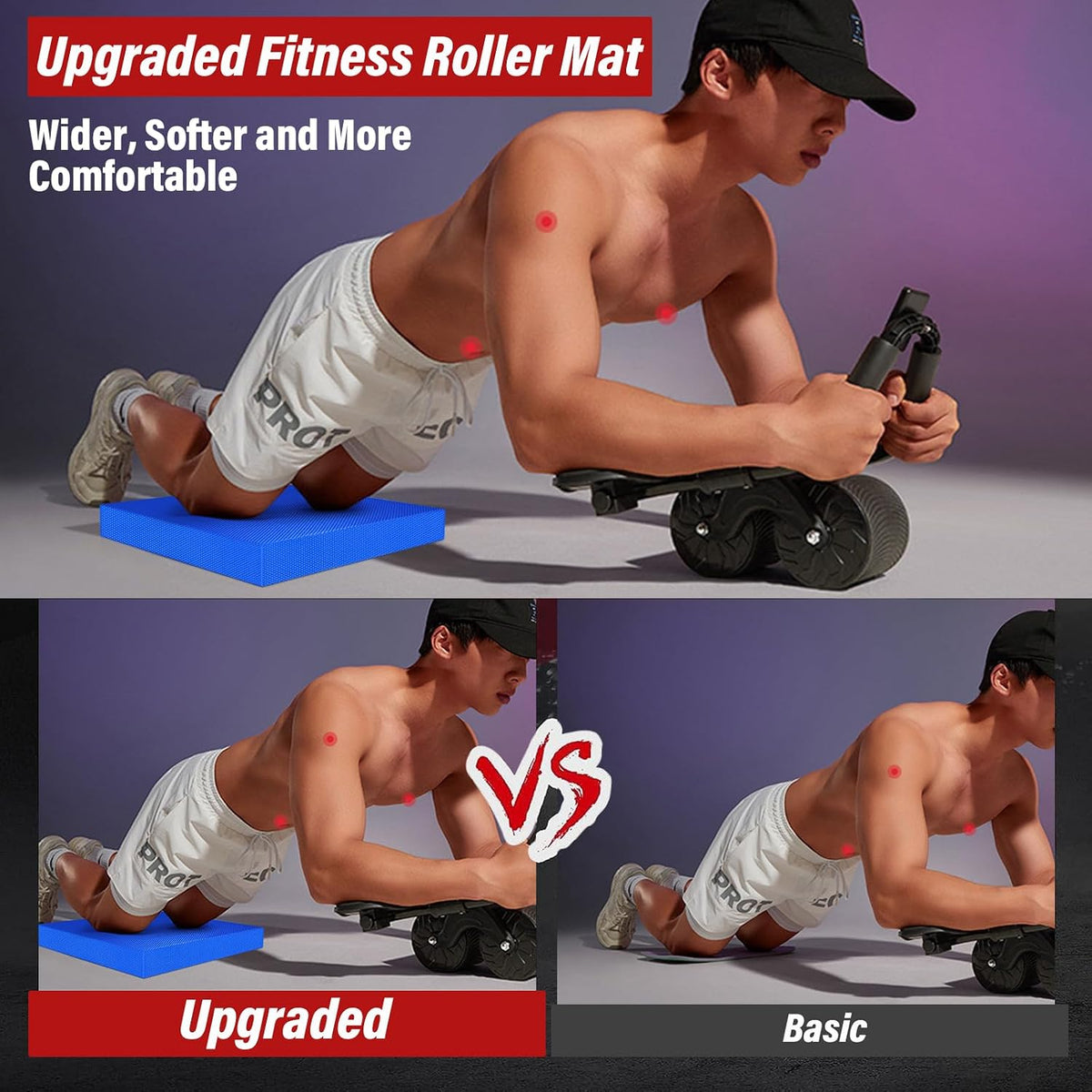 Balance Pad- Foam Balance Pad for Workout, Non-Slip & Water-Resistant Stability Trainer Mat, Soft TPE Exercise Foam Mat for Rehabilitation Stability,Physical Therapy,Fitness,Yoga (15.7" * 13" * 2")