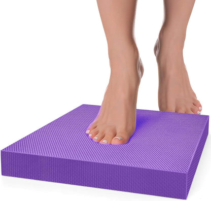 Balance Pad- Foam Balance Pad for Workout, Non-Slip & Water-Resistant Stability Trainer Mat, Soft TPE Exercise Foam Mat for Rehabilitation Stability,Physical Therapy,Fitness,Yoga (15.7" * 13" * 2")