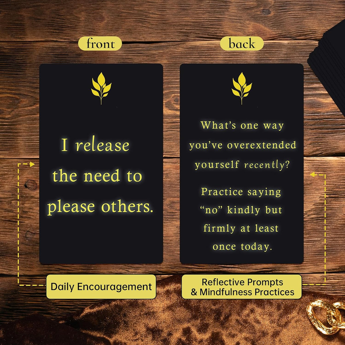Miracle Mantras Positive Affirmations Cards – 54 Daily Affirmation Cards for Women & Men, Self Care, Love & Wealth, Mindfulness Motivational Deck, Inspirational Gift