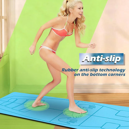Surf Mat for Pop-up Practice Surfing Balance Training 72" x 27" Extra Large Multi-purpose Foldable Rubber Yoga Mat Non Slip with Bag for Women Men Surfing Gifts Pilates Fitness