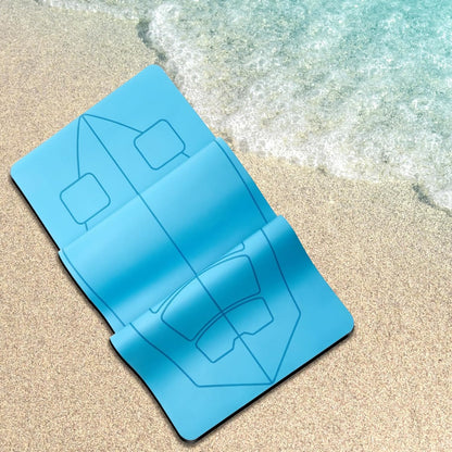 Surf Mat for Pop-up Practice Surfing Balance Training 72" x 27" Extra Large Multi-purpose Foldable Rubber Yoga Mat Non Slip with Bag for Women Men Surfing Gifts Pilates Fitness