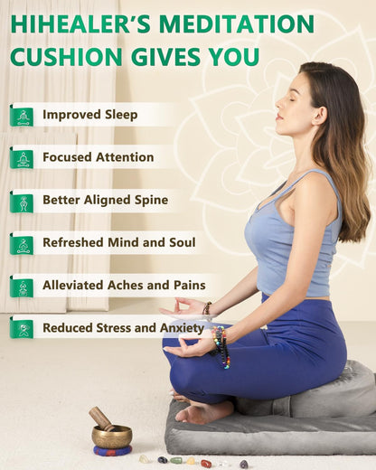 Meditation Cushion, Traditional Tibetan Velvet Meditation Pillow