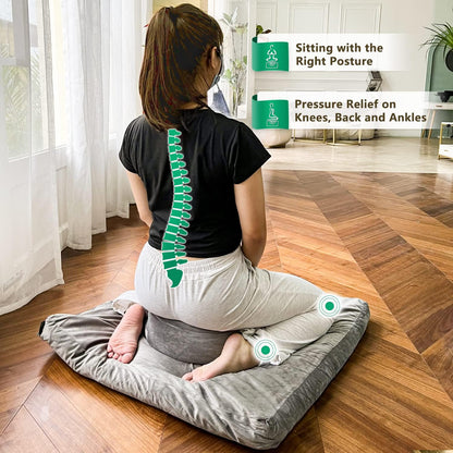 Meditation Cushion, Traditional Tibetan Velvet Meditation Pillow