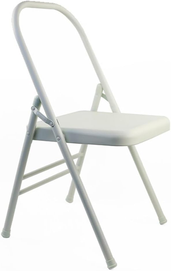 Pilates Yoga Chair PU Leather/Frosted Surface Double Beam Design Folding Backless Iyengar Yoga Chair Inversion