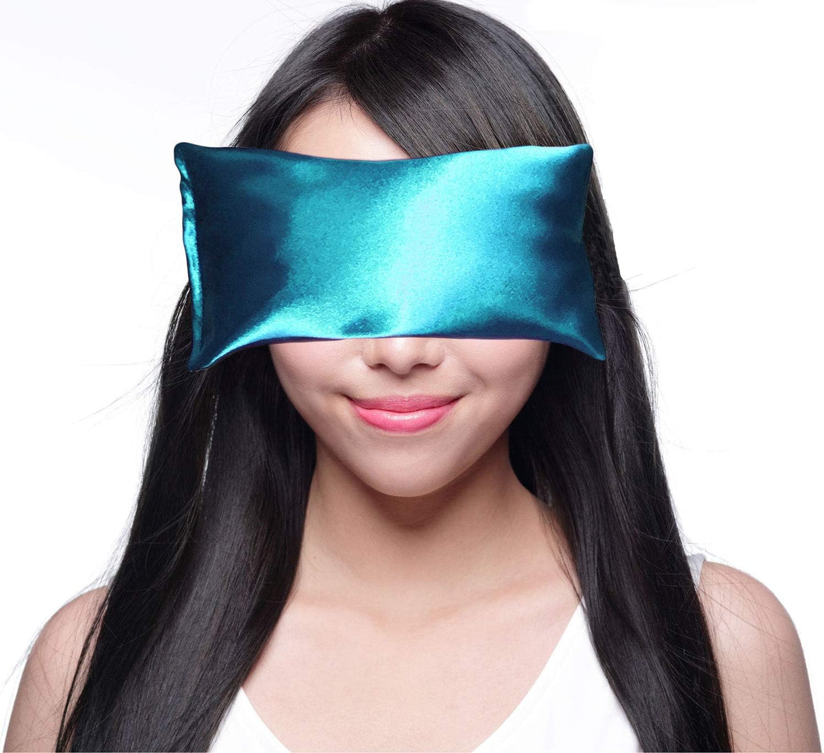 Lavender Eye Pillow - Hot Cold Weighted Eye Pillows for Relaxation, Sleep, Stress, Migraine Relief, Yoga - Aromatherapy Gifts for Women, Birthday, Teachers, Made in USA - Amethyst