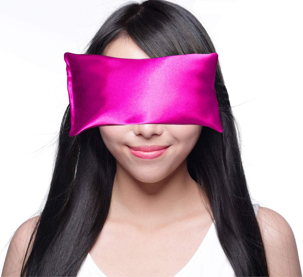Lavender Eye Pillow - Hot Cold Weighted Eye Pillows for Relaxation, Sleep, Stress, Migraine Relief, Yoga - Aromatherapy Gifts for Women, Birthday, Teachers, Made in USA - Amethyst