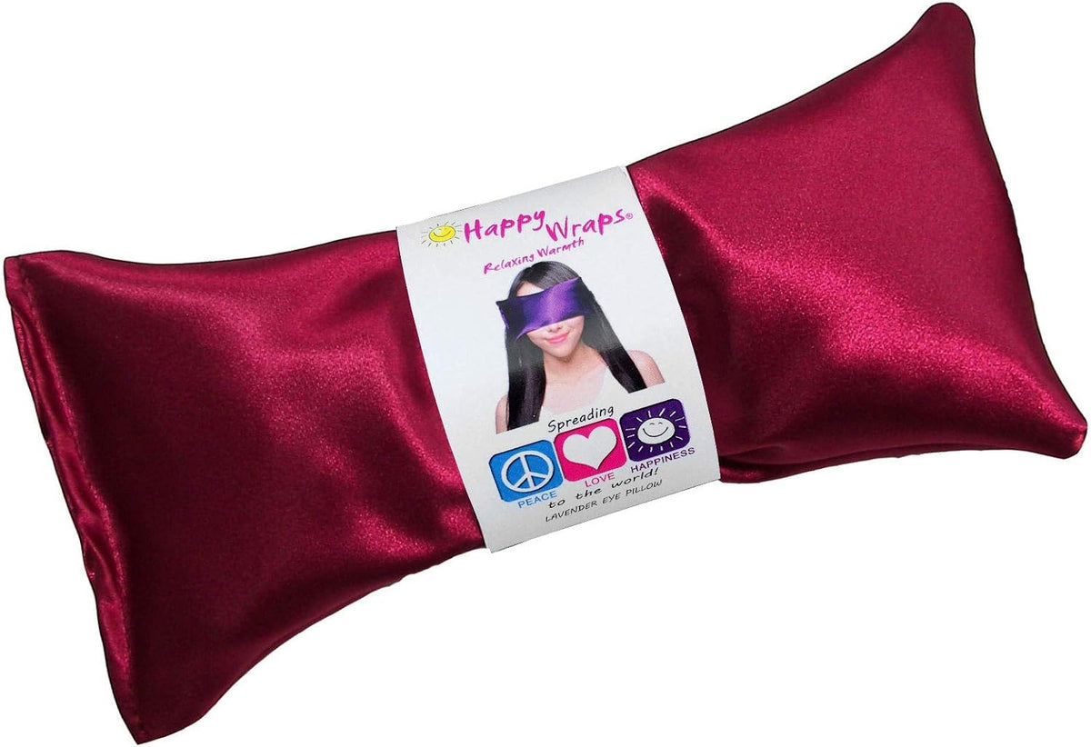Lavender Eye Pillow - Hot Cold Weighted Eye Pillows for Relaxation, Sleep, Stress, Migraine Relief, Yoga - Aromatherapy Gifts for Women, Birthday, Teachers, Made in USA - Amethyst