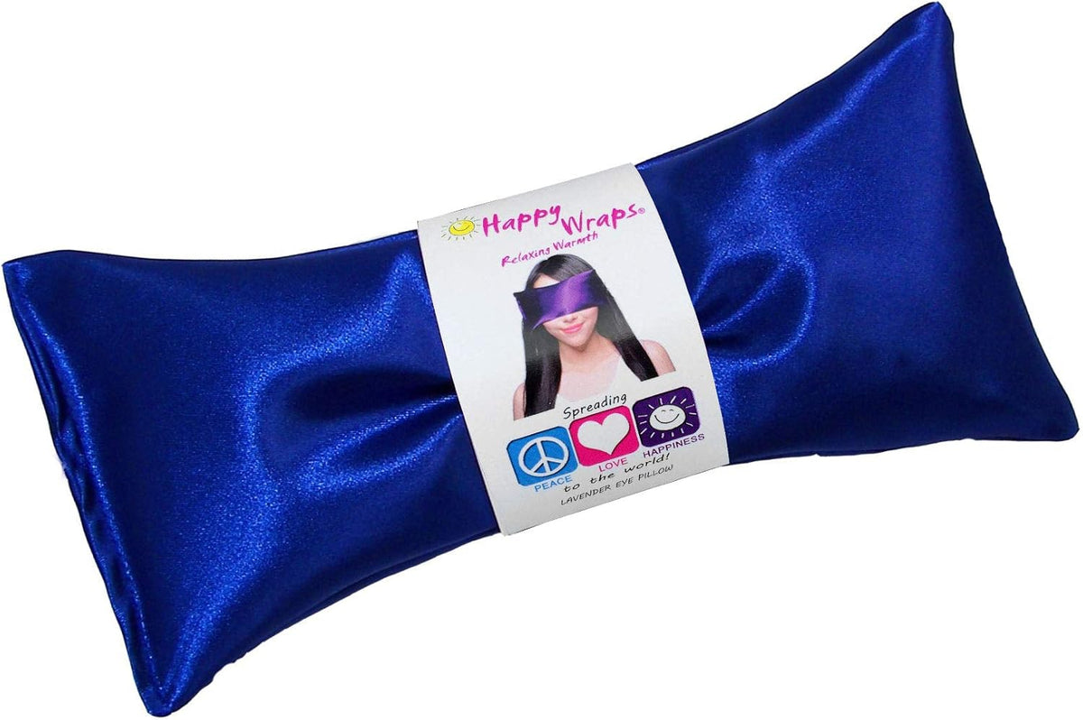 Lavender Eye Pillow - Hot Cold Weighted Eye Pillows for Relaxation, Sleep, Stress, Migraine Relief, Yoga - Aromatherapy Gifts for Women, Birthday, Teachers, Made in USA - Amethyst