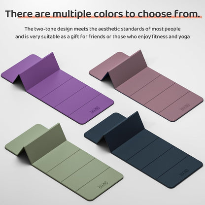 Foldable Yoga Mat (12mm) Exercise Mats for Home Workout,Comfortable and Durable,Thick-Portable Folding Mat,Non Slip,Pilates Mat Thick,Outdoor Use,Meditation,Travel,Camping（71"x24" x0.47"）