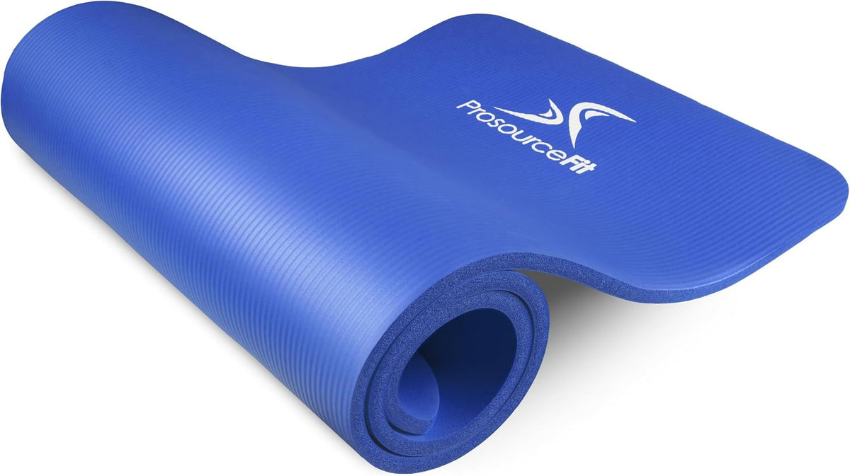 Extra Thick Yoga and Pilates Mat, 71-inch Long High Density Exercise Mat with Comfort Foam and Carrying Strap