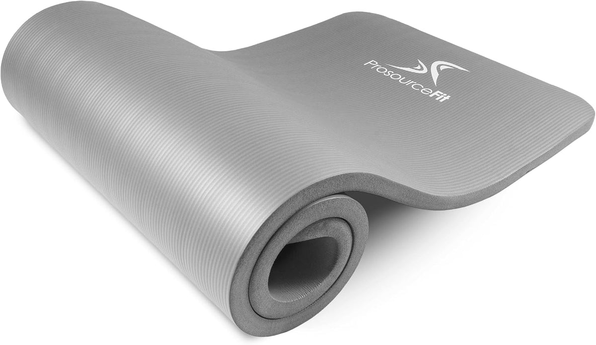 Extra Thick Yoga and Pilates Mat, 71-inch Long High Density Exercise Mat with Comfort Foam and Carrying Strap