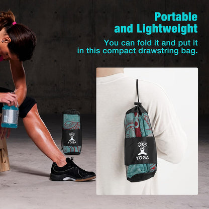 Yoga Towel, Non-Slip Hot Yoga Mat, 74.4 x 27.4 in