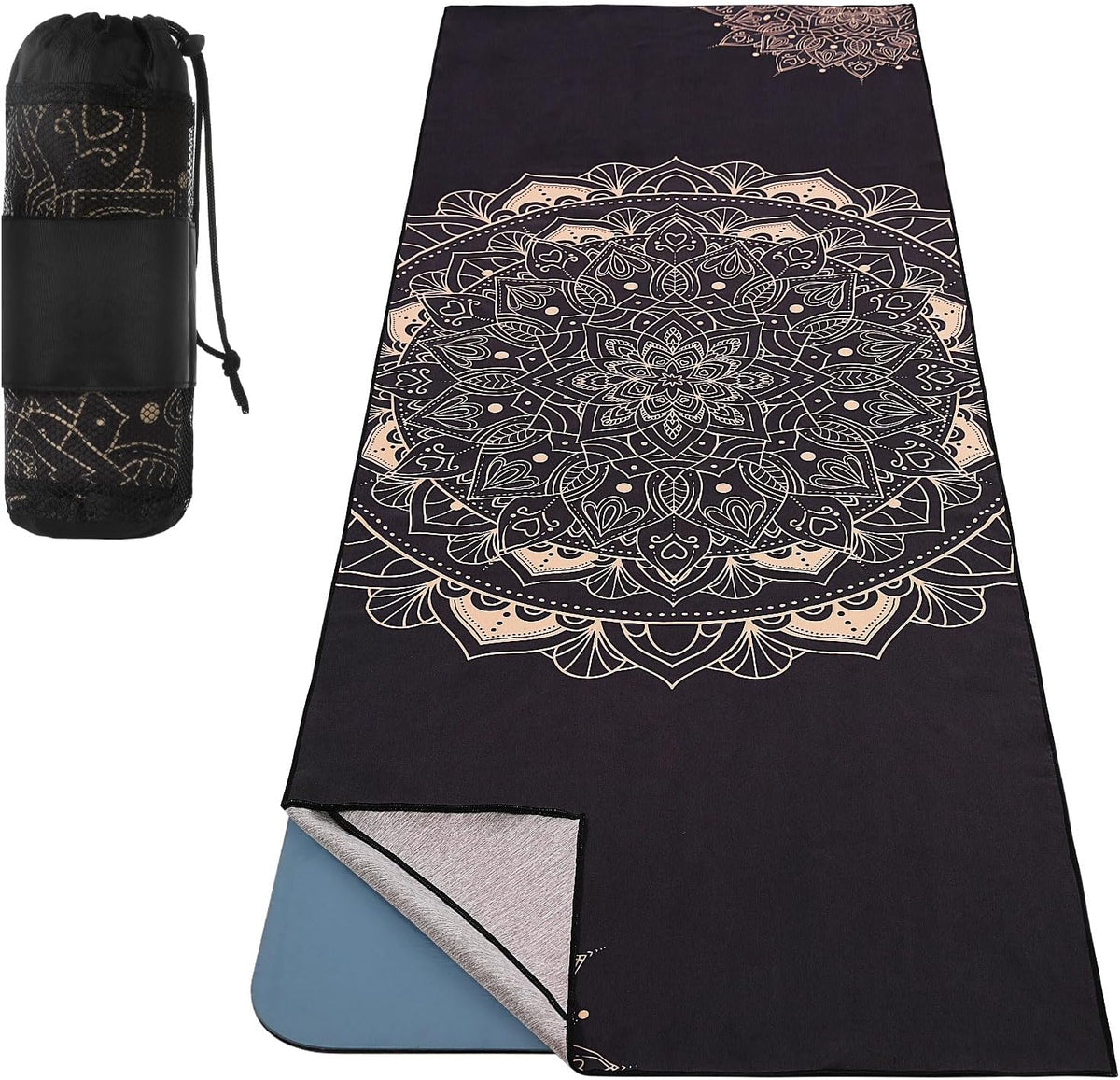 Yoga Towel, Non-Slip Hot Yoga Mat, 74.4 x 27.4 in