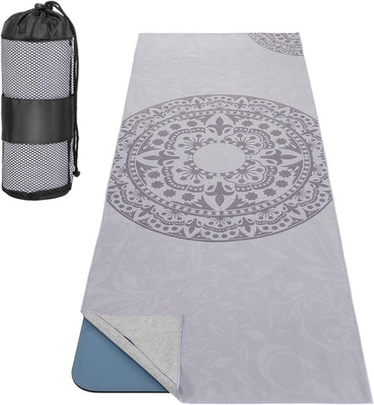 Yoga Towel, Non-Slip Hot Yoga Mat, 74.4 x 27.4 in