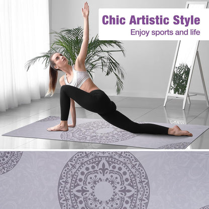 Yoga Towel, Non-Slip Hot Yoga Mat, 74.4 x 27.4 in