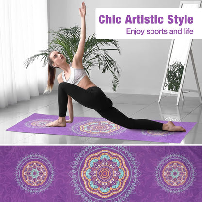 Yoga Towel, Non-Slip Hot Yoga Mat, 74.4 x 27.4 in