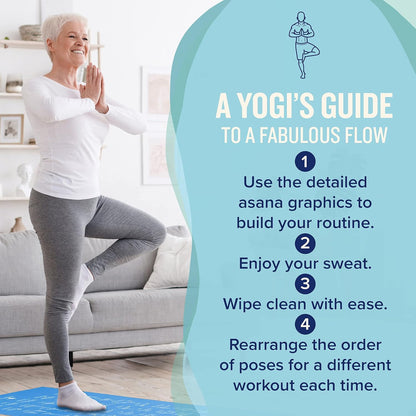 Thick Yoga Mat for Women and Men - 5mm Non Slip Pilates Mat