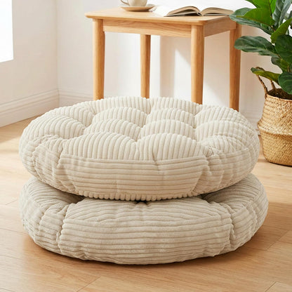 Meditation Floor Pillow Set of 2,Memory Foam Meditation Cushion for Adults Sitting, Large Square Thickened Seat Cushions for Yoga, Tatami Living Room (2, Orange)