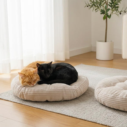 Meditation Floor Pillow Set of 2,Memory Foam Meditation Cushion for Adults Sitting, Large Square Thickened Seat Cushions for Yoga, Tatami Living Room (2, Orange)