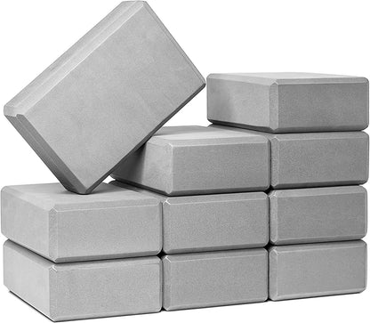 3in Yoga Blocks Bulk, 10 Pack, 3x6x9in