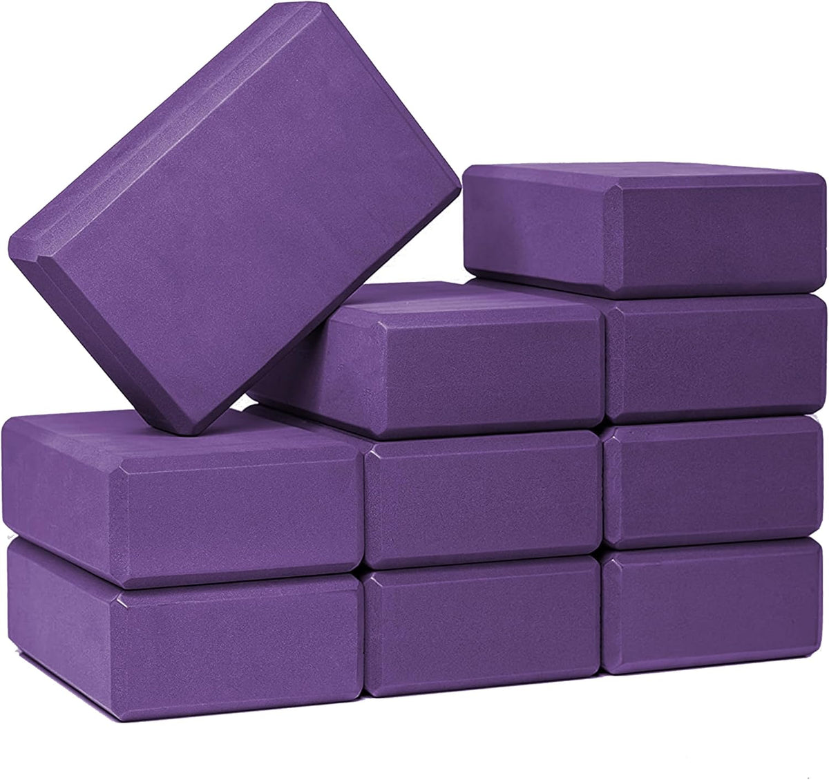 3in Yoga Blocks Bulk, 10 Pack, 3x6x9in