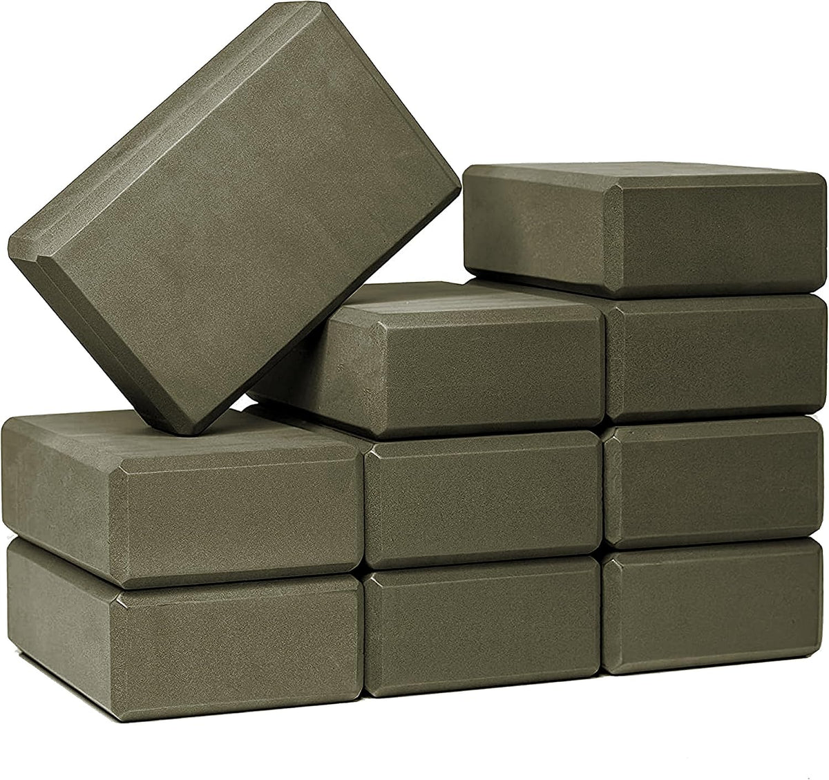 3in Yoga Blocks Bulk, 10 Pack, 3x6x9in