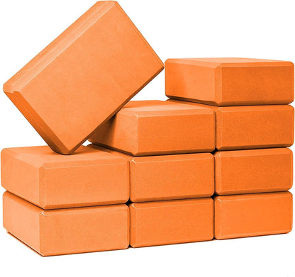 3in Yoga Blocks Bulk, 10 Pack, 3x6x9in