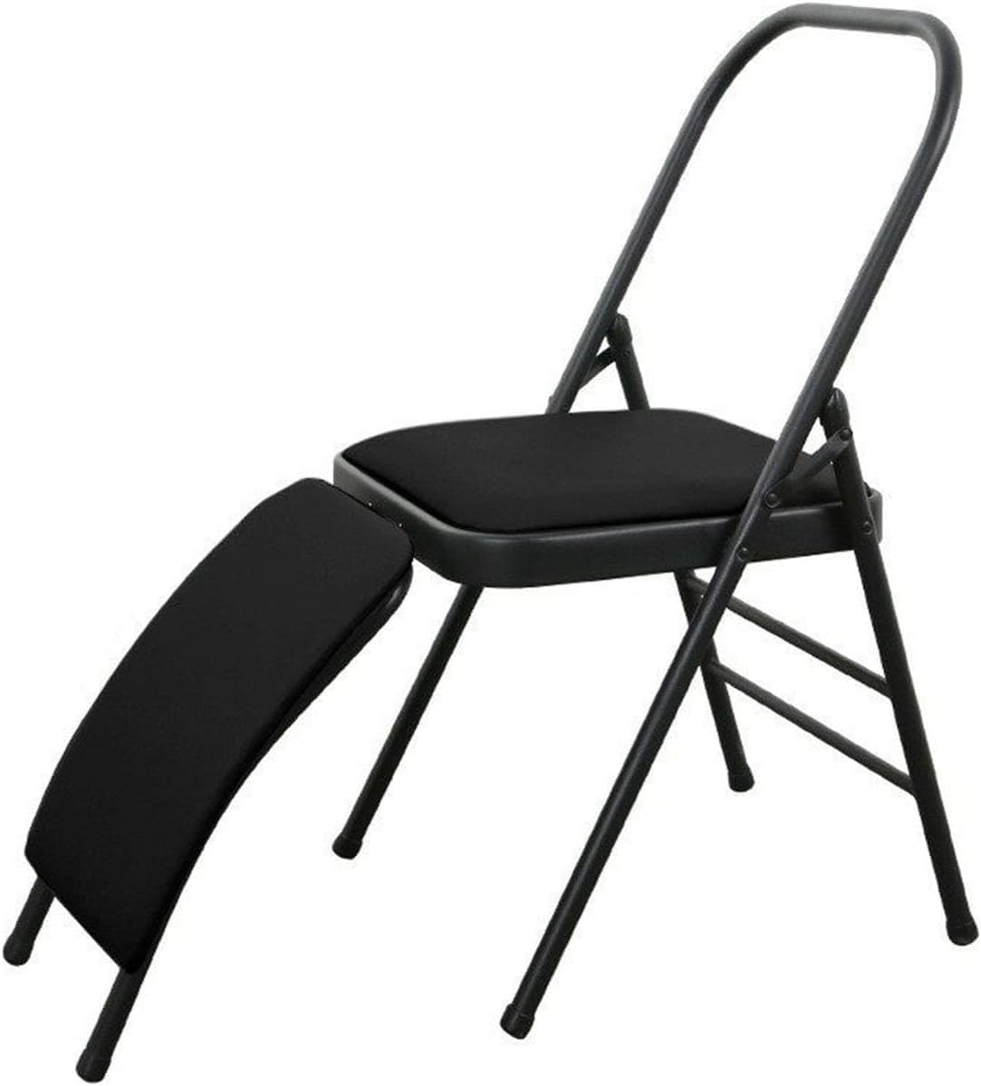 Foldable and Portable Yoga Assist Chair with Removable Lumbar Support for Back Pain Relieving Strength Training(Color 2)