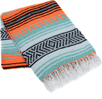 La Montana Bulk Falsa Mexican Blanket, 10 Pack, Assorted