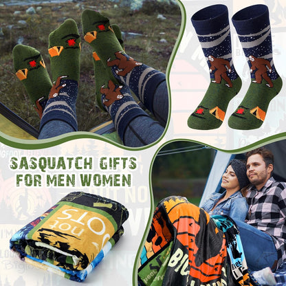 2 Pcs Yoga Blanket and Socks Gifts for Yoga Lovers 50" x 60"