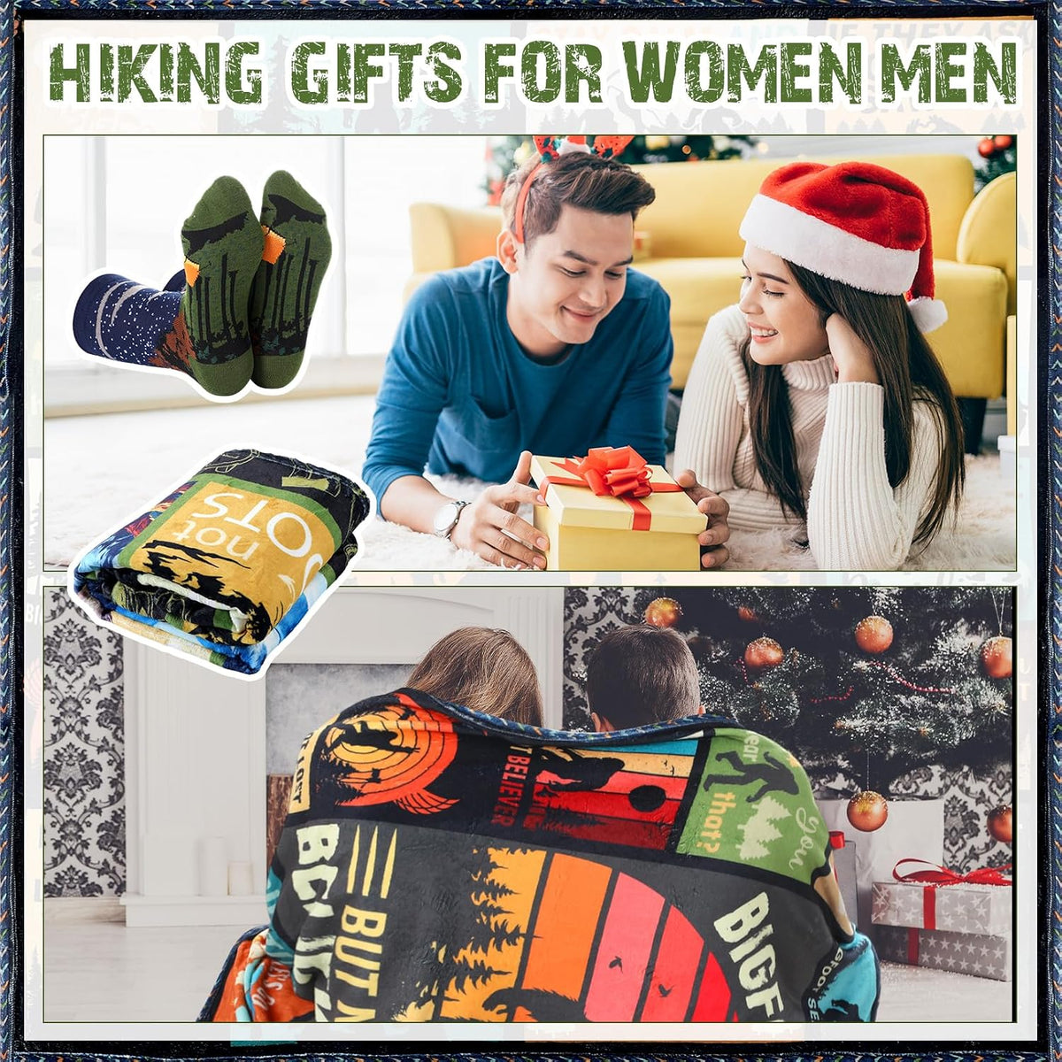 2 Pcs Yoga Blanket and Socks Gifts for Yoga Lovers 50" x 60"