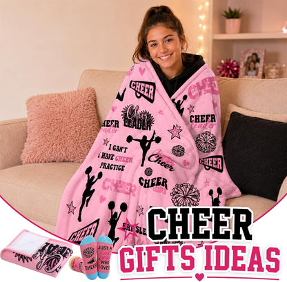 2 Pcs Yoga Blanket and Socks Gifts for Yoga Lovers 50" x 60"